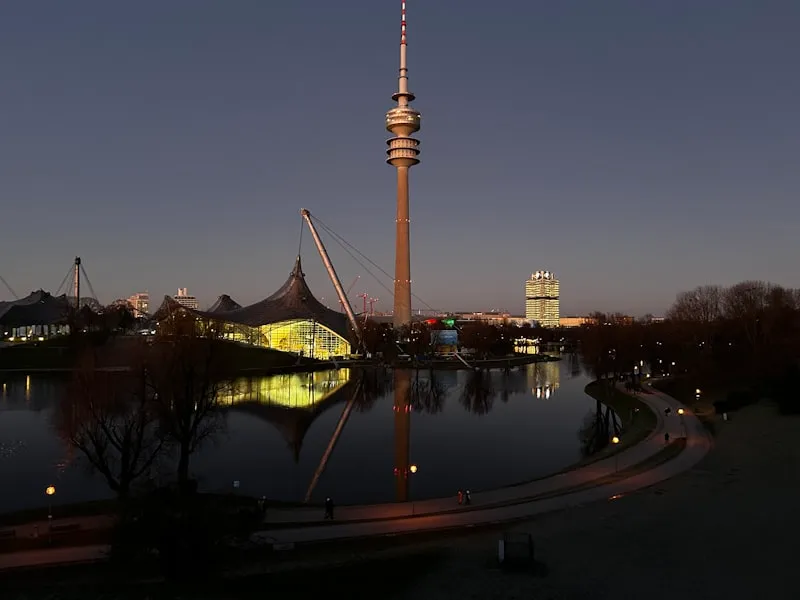 Olympia Park Munich at Night